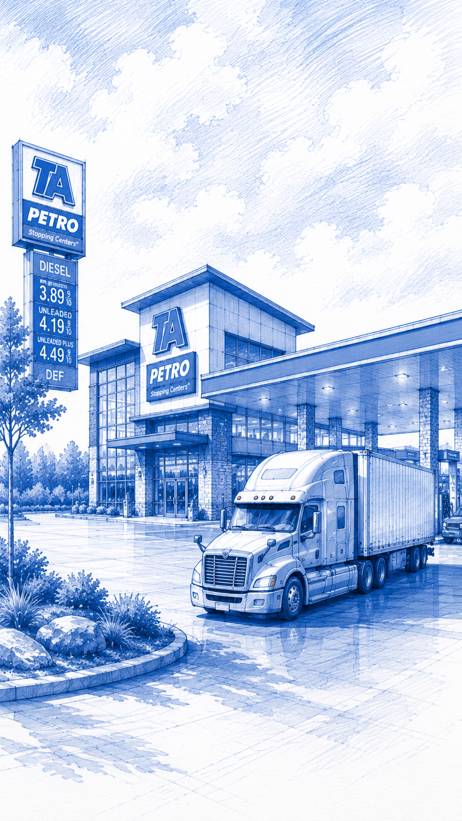 Tunnel Hill TA Petro Travel Center sketch