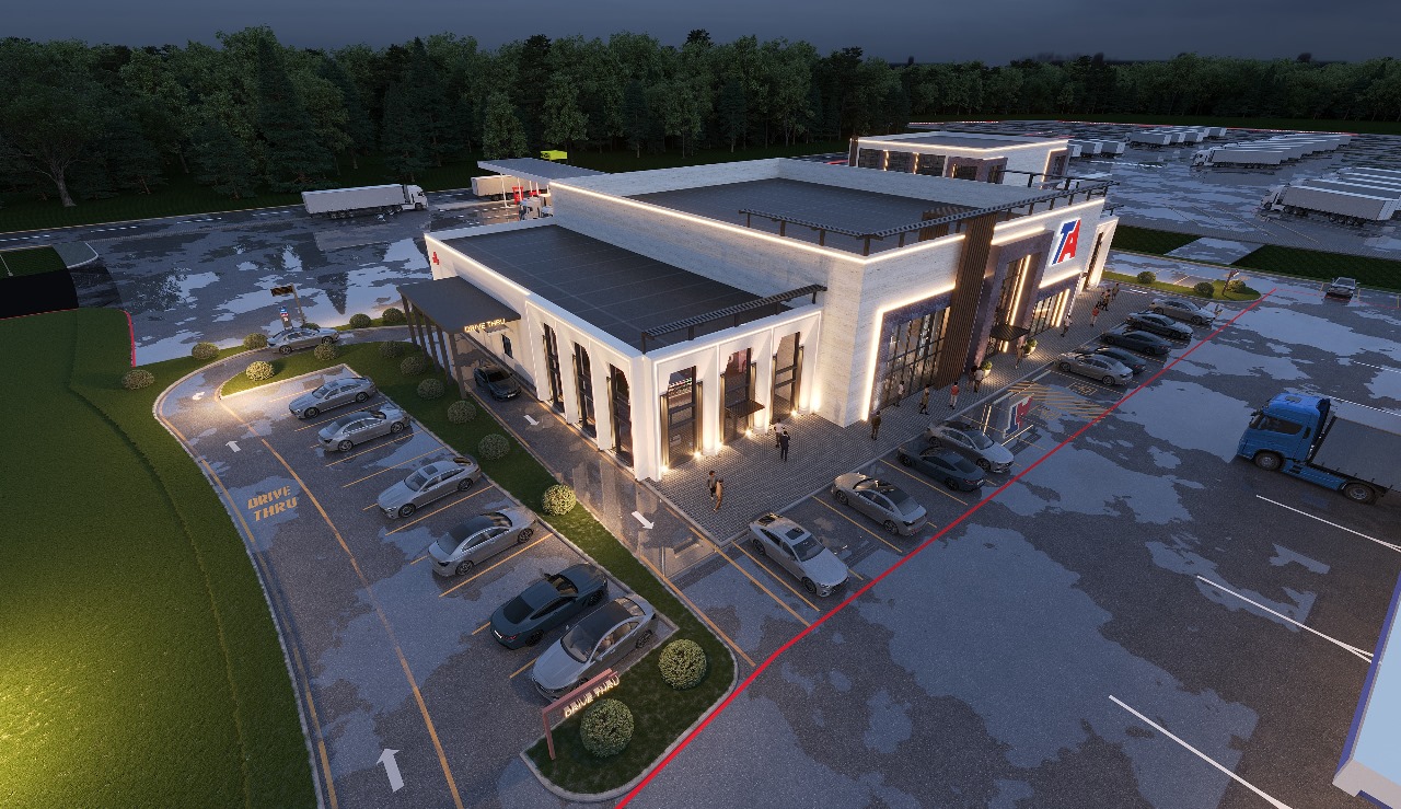 Night aerial rendering