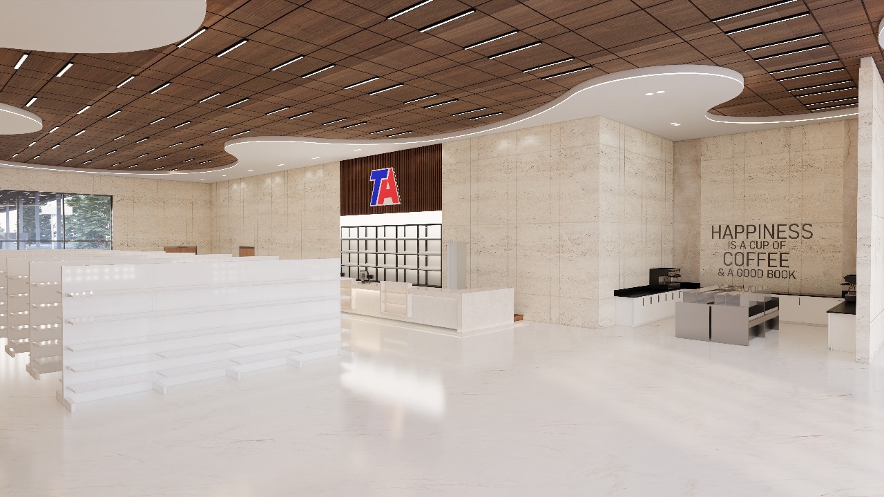 Coffee and retail lounge